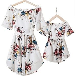 Mommy & Me Floral Dresses 3T and MEDIUM